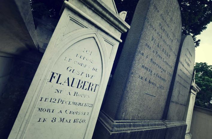 La tombe de Flaubert au cimetière monumental de Rouen