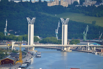 Le pont Gustave Flaubert à Rouen