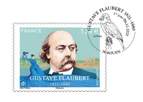 Edition d'un timbre en hommage à Flaubert 